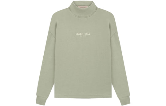 Fear of God Essentials SS22 Relaxed Mockneck Seafoam Logo FOG-SS22-155