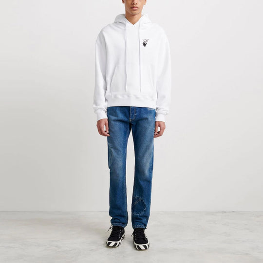 Men's Off-White Degrad Arrows Loose Fit White OMBB037F21FLE0050184