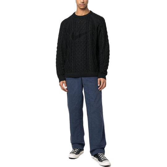 Nike Life Cable-Knit Jumper 'Black' DQ5176-010