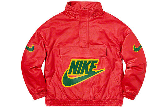 Supreme X Nike FW19 Leather Anorak 'Red' SUP-FW19-10725