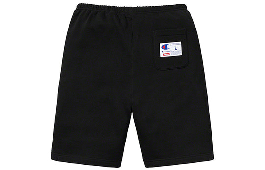 Supreme x Champion SS19 Outline Sweatshort Black SUP-SS19-10072