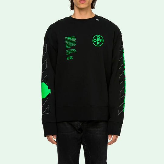 Off-White Fluorescence Arrows Sketch Mens Logo Sweater OMBA037R20E300061045