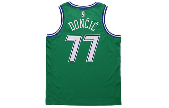 Nike NBA SW20 Dallas Mavericks 77 Luka Doncic Classic Edition Swingman Jersey Green CN1021-320