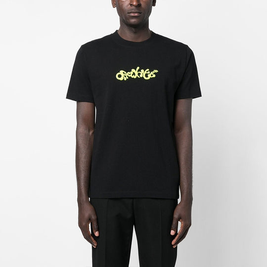 Off-White Opposite Arrow Slim Short-Sleeve Tee 'Black/Lime' OMAA027S23JER0061050