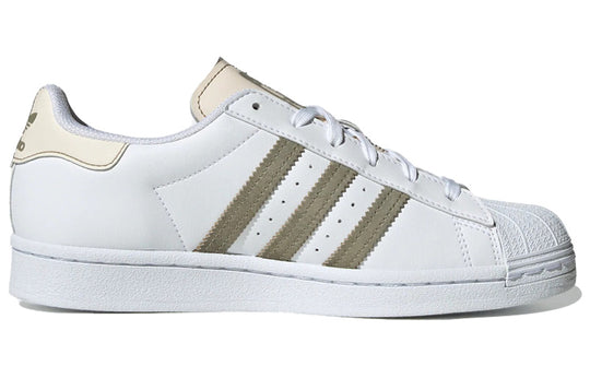 (WMNS) adidas Superstar 'White Olive Green' GW7256