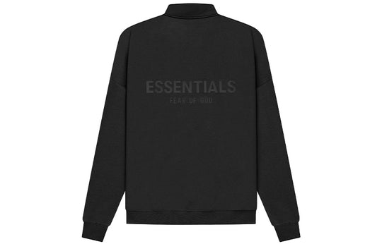 Fear of God Essentials SS21 Mockneck Half Zip Black FOG-SS21-575