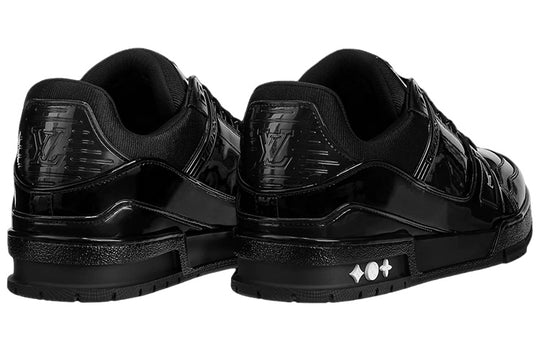 LOUIS VUITTON LV Trainer Patent Leather 'Triple Black' 1AA45R