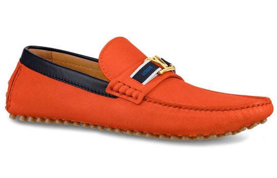 LOUIS VUITTON LV Hockenheim Moccasin Shoes 'Orange' 1A5A93