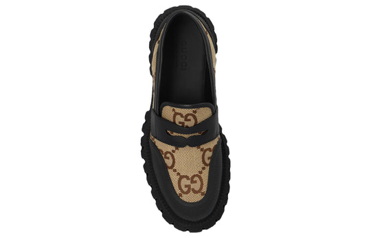 Gucci Novo GG Jacquard Chunky Loafer 'Black Camel' 739776-UKOF0-2590