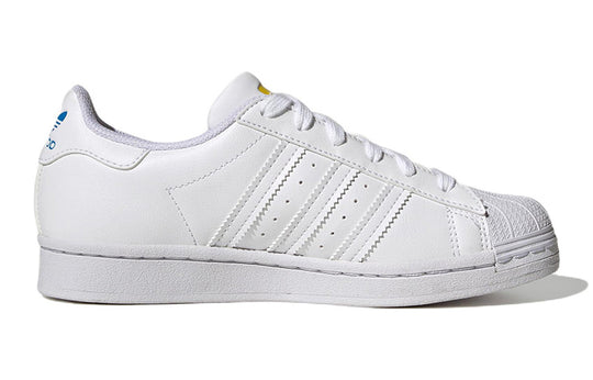 (GS) adidas Superstar 'White Yellow Blue' GV8876