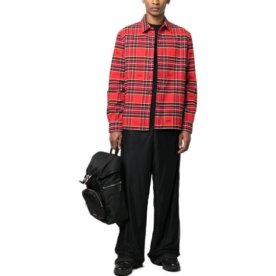 Off-White Plaid Flannel Shirt OMGA227S23FAB0012510