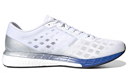 adidas Adizero Boston 9 White/Silver/Blue EG4672