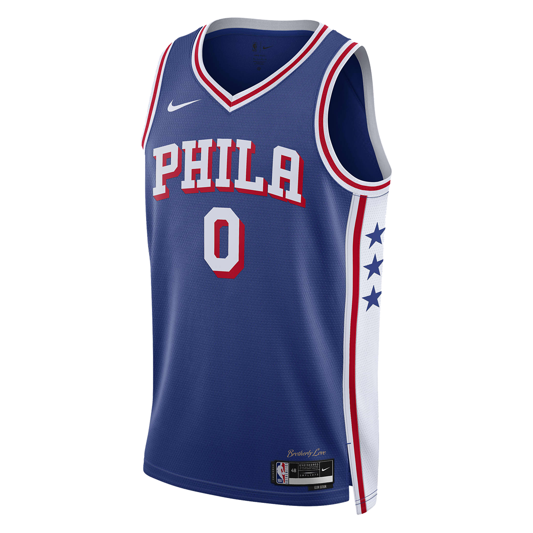 Nike Dri-FIT NBA Swingman Jersey 2023/24 Icon Edition 'Philadelphia 76ers Tyrese Maxey' DX8620-403