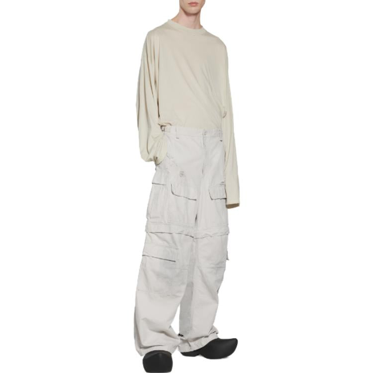 Balenciaga Large Cargo Pants 'Light Grey' 746493TKP271400