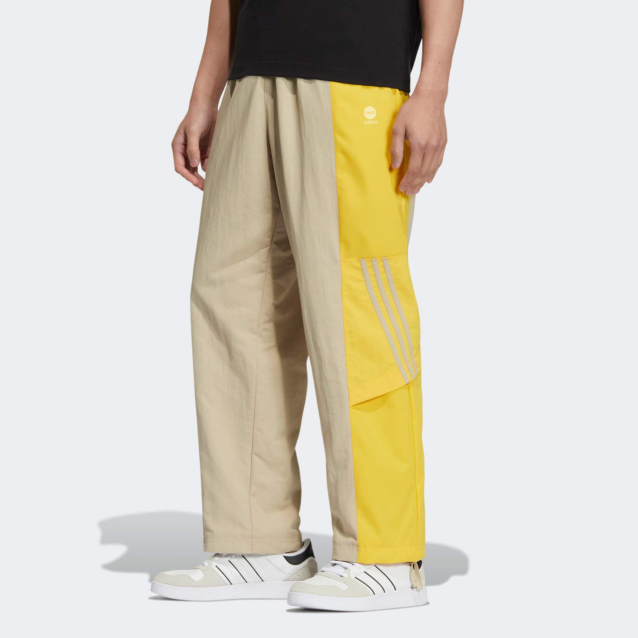adidas Neo Track Pants 'Beige Yellow' HN4721