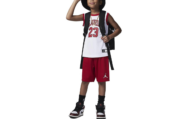 (PS) Air Jordan Jumpman Air T-Shirt and Shorts Set 'Whitered' CZ1992-687