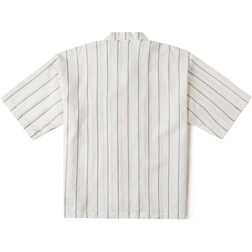 Vans Stripe Short-sleeved Shirts 'White Blue' VN000GTKCTU