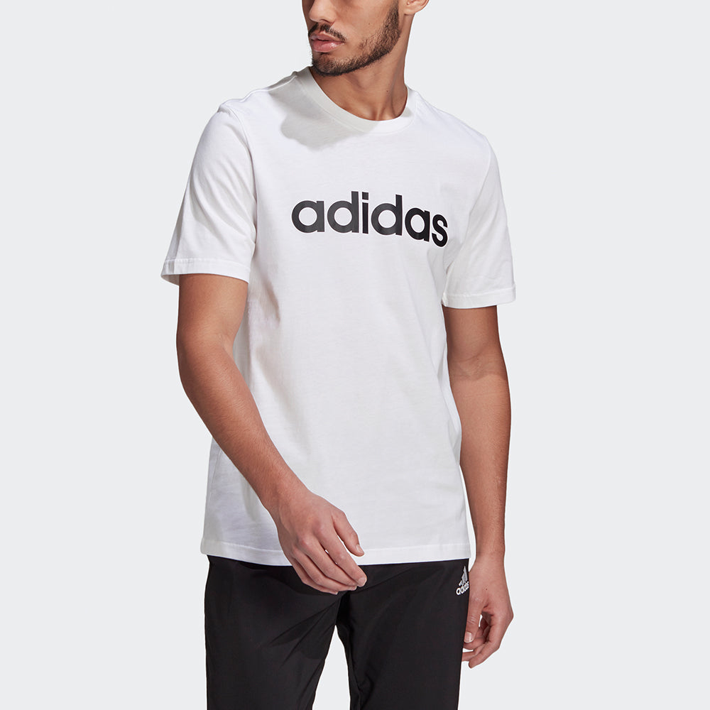 adidas MENS Lin Sports Crew-neck Short Sleeve White GL0058