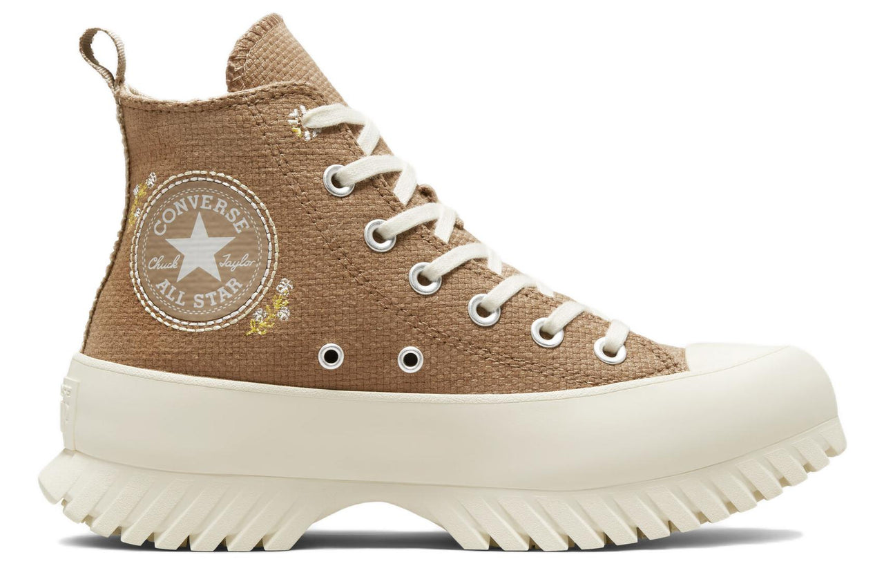 (WMNS) Converse Chuck Taylor All Star Lugged Platform 2.0 High 'Autumn Embroidery - Sand Dune' A05067C