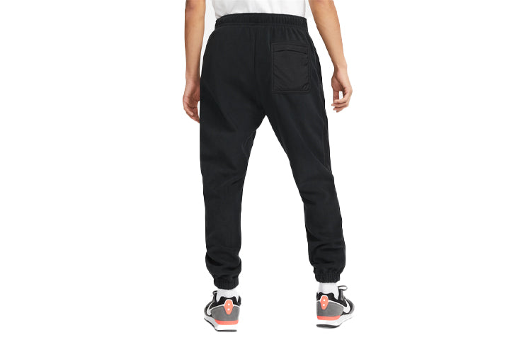 Men's Nike Solid Color Lacing Loose Sports Pants/Trousers/Joggers Black DD4893-010