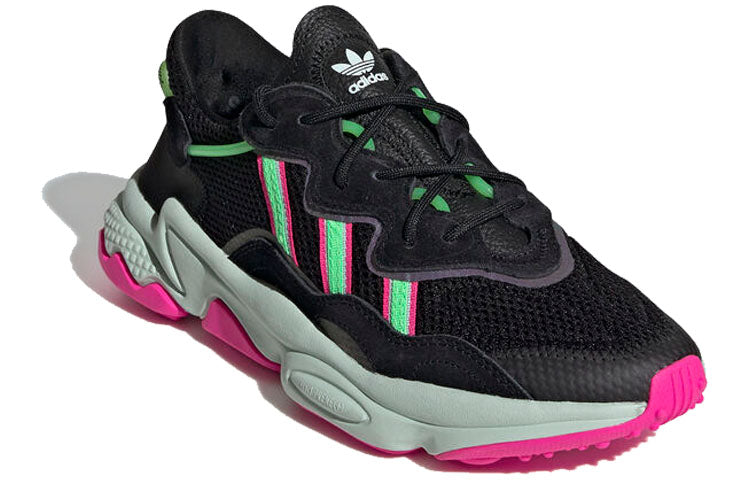 (WMNS) adidas Ozweego 'Black Shock Lime Pink' EE5714