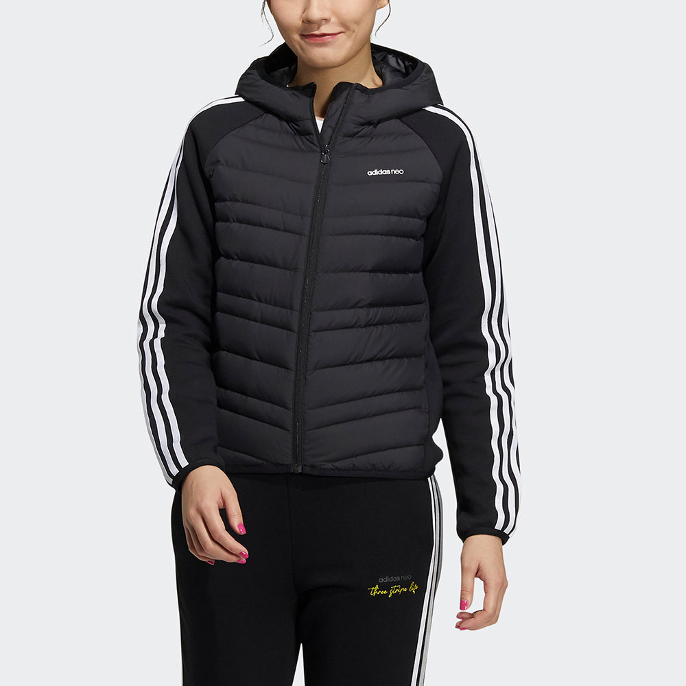 (WMNS) adidas Icon 3-Stripes DLY Down Jackets 'Black' H45296