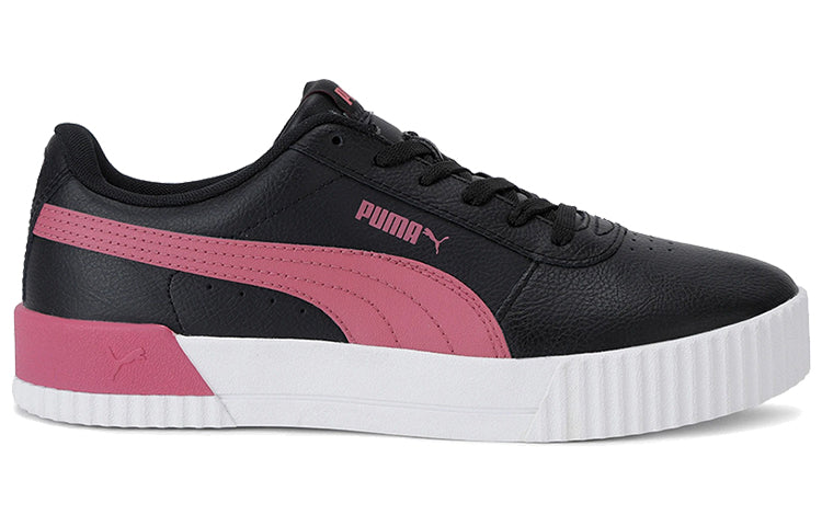 (WMNS) PUMA Carina Leather 'Black White Pink' 370325-31
