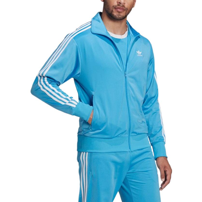 adidas originals Solid Color Logo Sports Jacket Blue HB9431