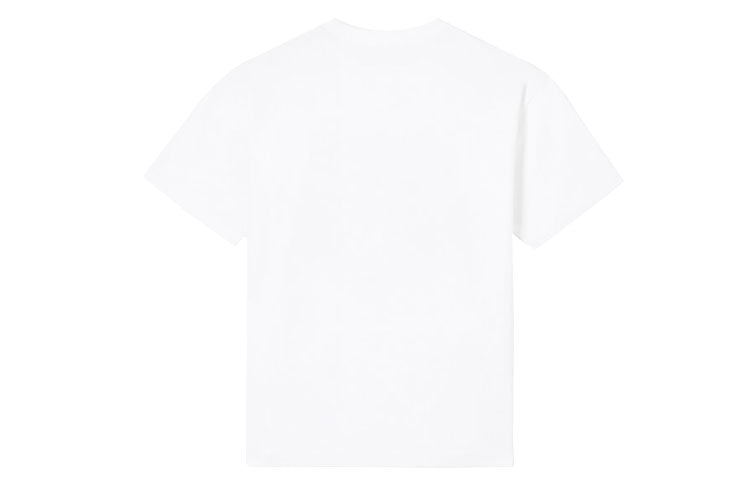 Men's KENZO Tiger Head Printing Cotton Short Sleeve White FA5-5TS511-4YO-01