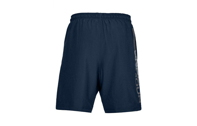 Under Armour Woven Graphic Wordmark Shorts 'College Navy' 1320203-408