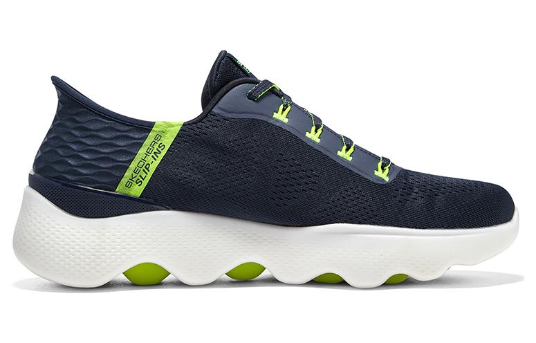 Skechers Go Walk Massage Fit 'Navy Lime' 216410-NVLM