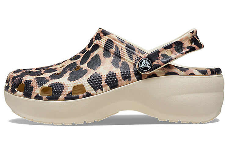 (WMNS) Crocs Classic Platform 'Leopard' 207844-2Y4