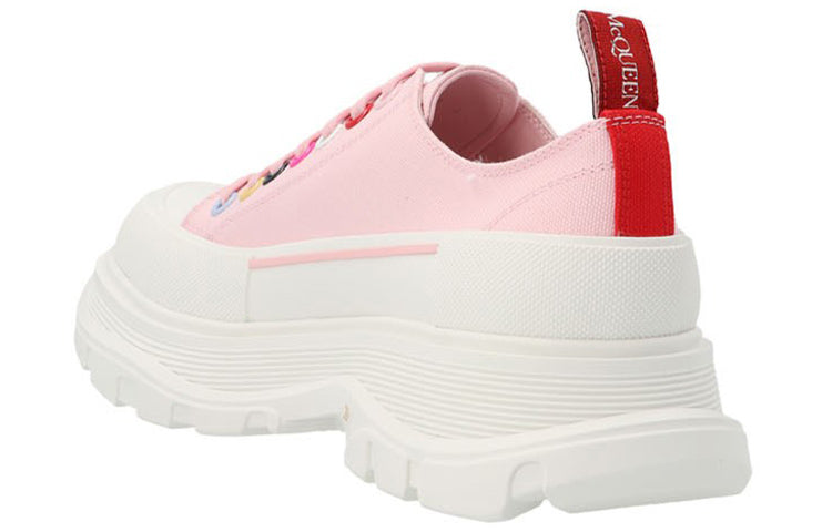 (WMNS) Alexander McQueen Tread Slick Low Lace Up 'Pink Multicolor' 611705W4MVV5801