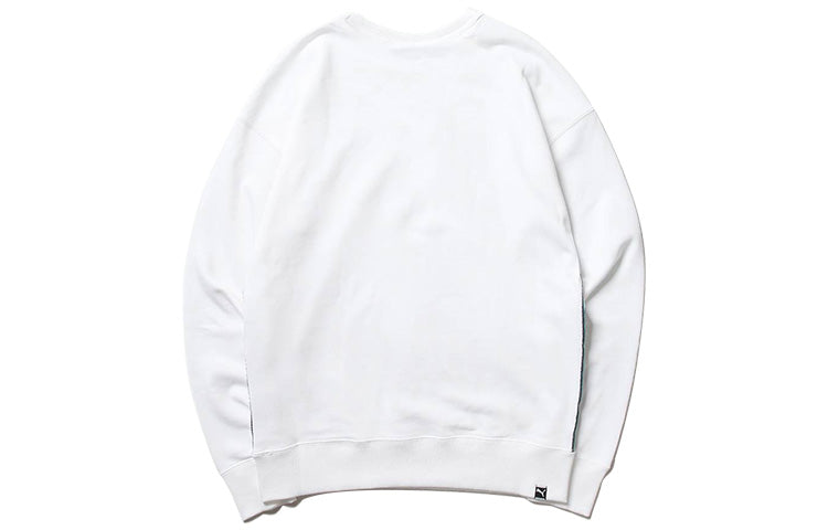 PUMA Downtown Crew Sweater 'White Black' 597333-02