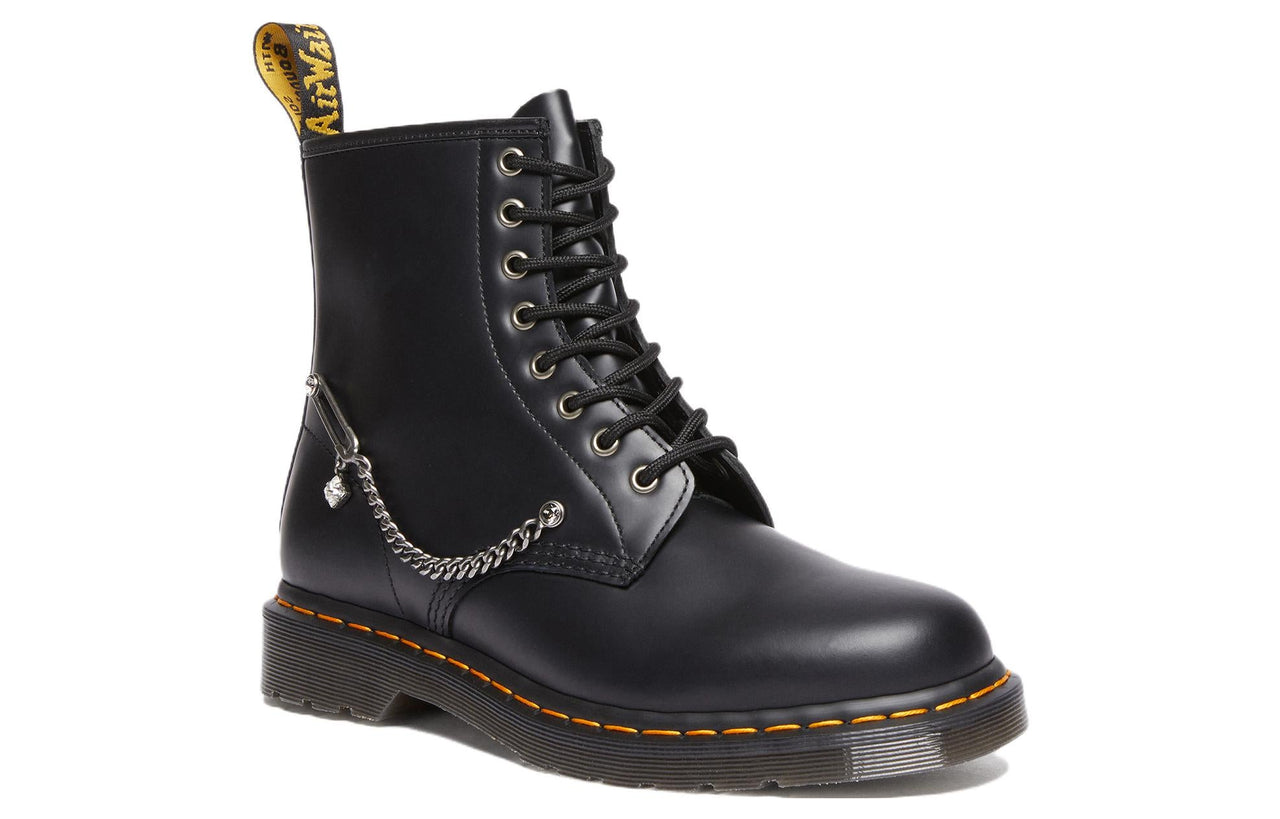 (WMNS) Dr. Martens 1460 Swarovski Leather Lace Up Boots 'Black' 28016001