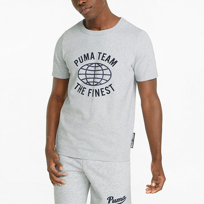 PUMA Team Graphic Tee 'Grey' 536956-04