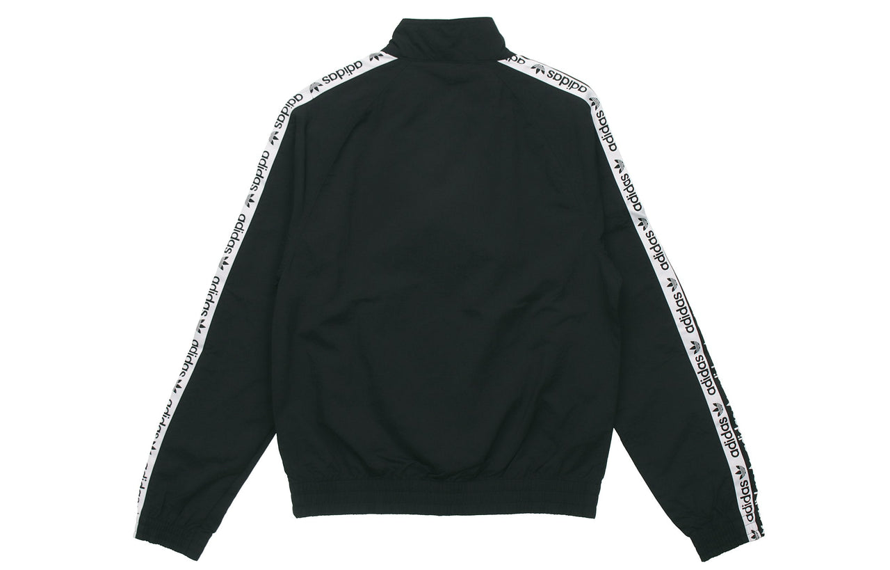 adidas originals Stand-up Collar Causual Sports Jacket Coat Male Black FL1763