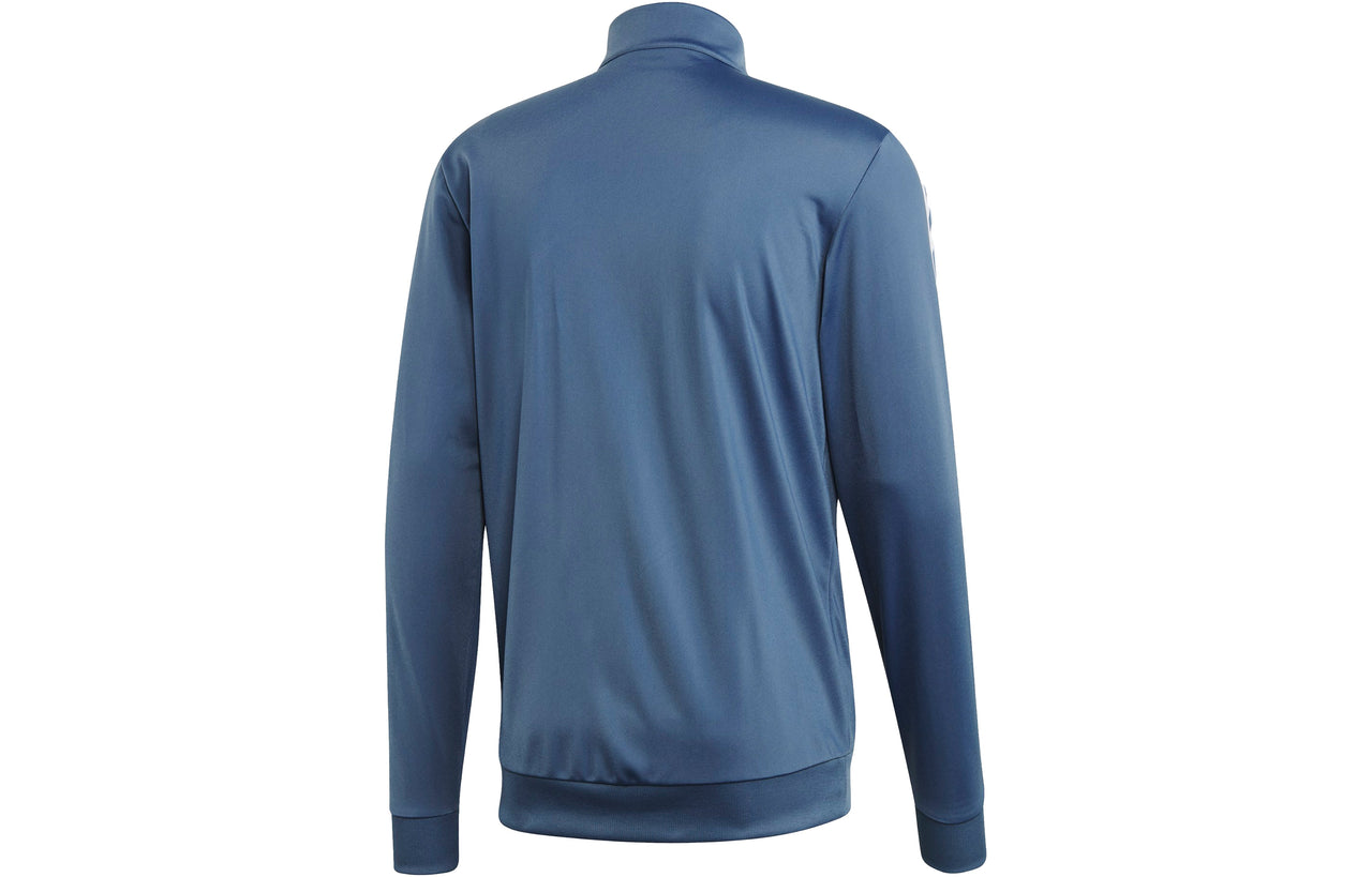 adidas E 3S TT TRIC Slim Fit Training Sports Stylish Jacket Blue Gray EI4893