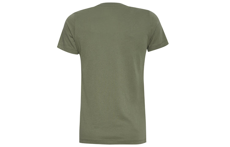 (WMNS) Converse Classic Logo Printing Short Sleeve Grass Green 10009152-A13