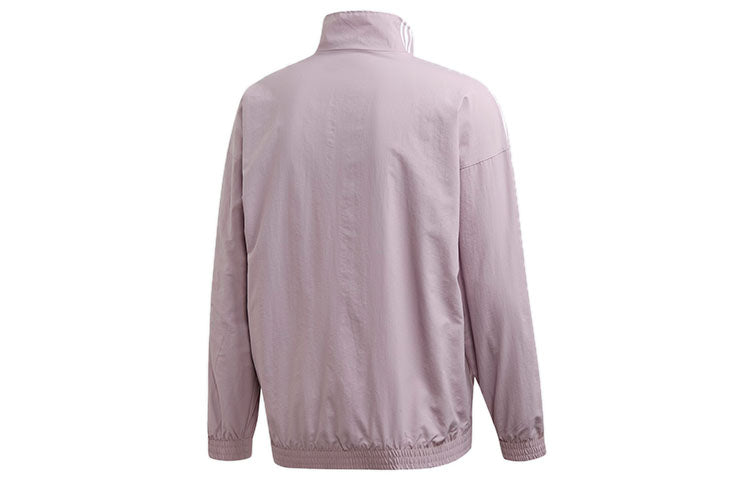 adidas originals Zipper Casual Sports Jacket Purple Gray ED6094