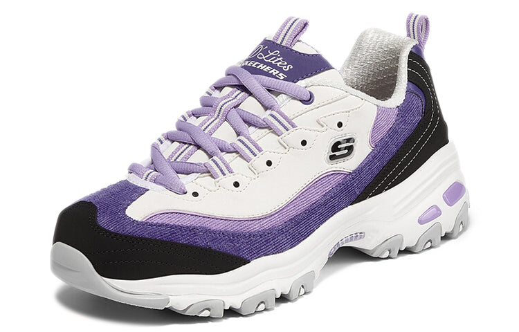 (WMNS) Skechers D'Lites 1.0 'Black' 149906-PRLV