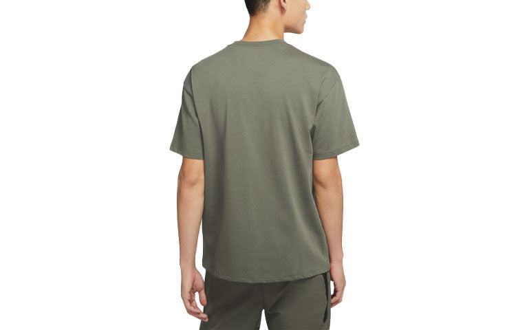 Nike Sportswear logo Printing Cozy Round Neck Short Sleeve Yellow CZ4662-380