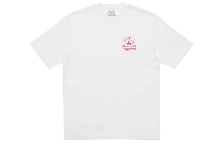PALACE x Lotties Crossover Dragon Alphabet Pattern Short Sleeve Unisex White P20TS060