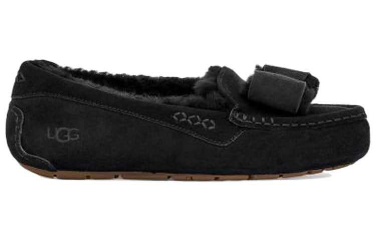(WMNS) UGG Ansley Twinface Bow 'Black' 1118958-BLK