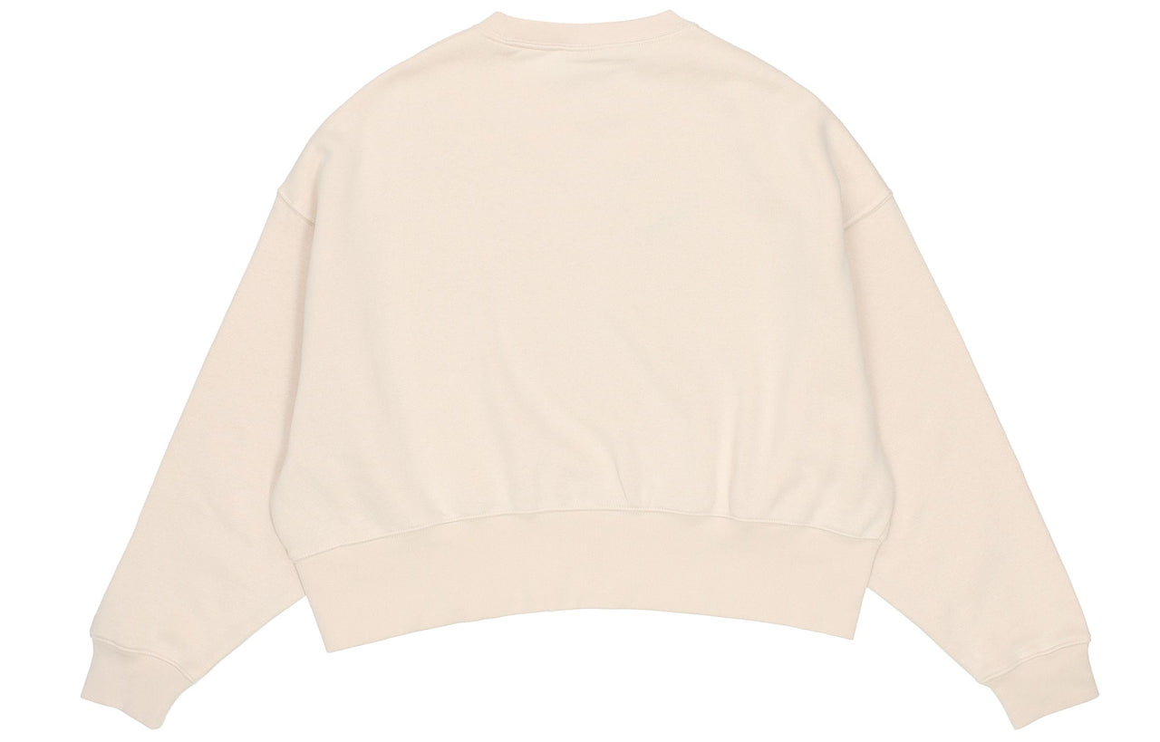 (WMNS) Nike Sportswear Collection Small Logo Cropped Sweatshirt 'Beige' DJ7666-219