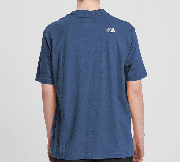 Men's THE NORTH FACE Classic Small Logo Printing Pocket Short Sleeve Blue 4NFN-HDC