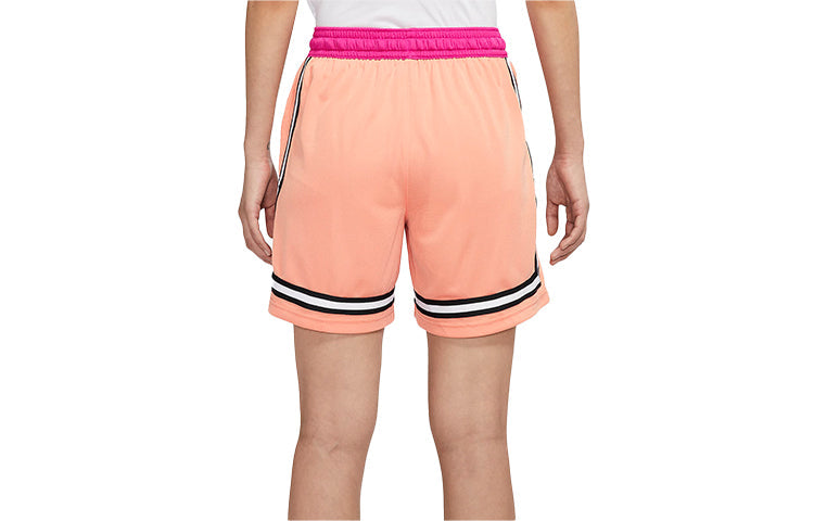 (WMNS) Nike Fly Crossover Embroidered Logo Colorblock Lacing Sports Shorts Pink DH7326-824