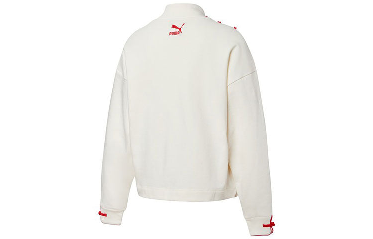 (WMNS) PUMA CNY Sweatshirt 'White' 536180-65