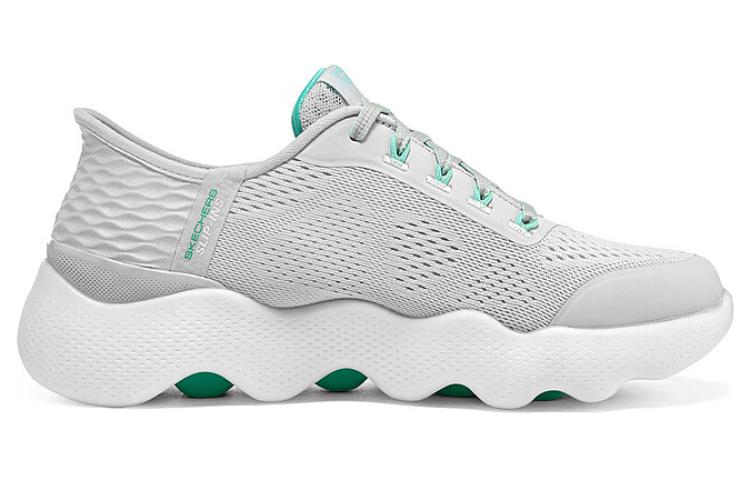 (WMNS) Skechers GO WALK Massage Fit 'Grey Aqua' 124916-GYAQ