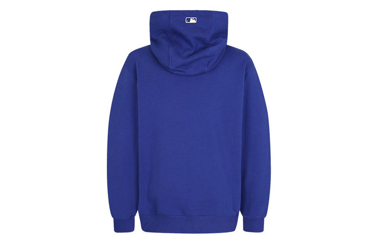 MLB Los Angeles Dodgers Embroidered Small Label Logo hooded Long Sleeves Unisex Blue 31HD01941-07U